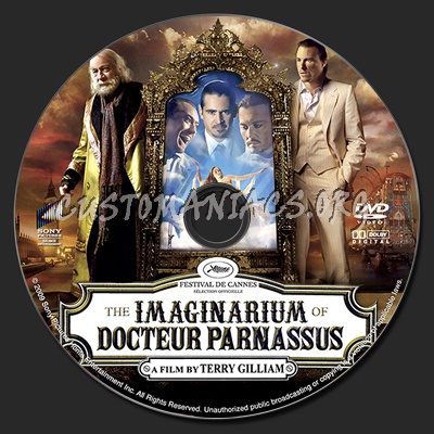 The Imaginarium of Doctor Parnassus dvd label