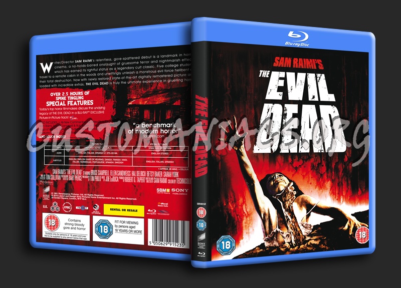 The Evil Dead blu-ray cover
