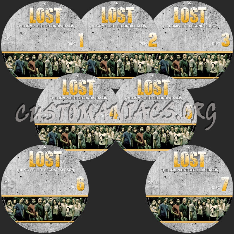 LOST - Season 2 dvd label