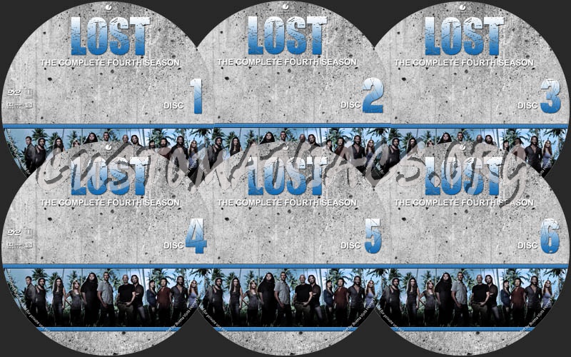 LOST - Season 4 dvd label