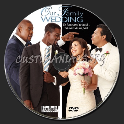 Our Family Wedding dvd label