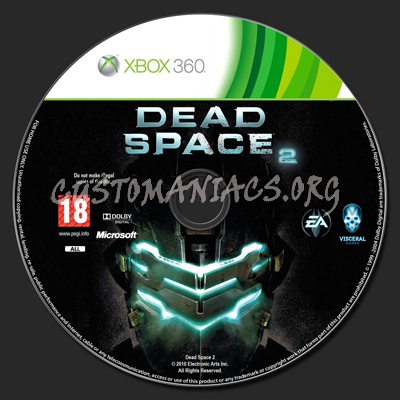 Dead Space 2 dvd label