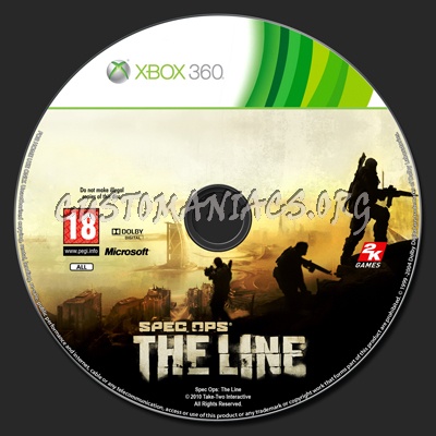 Spec Ops: The Line dvd label