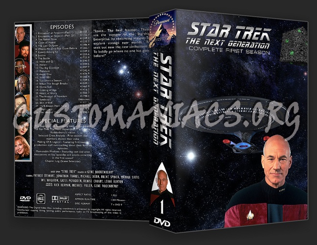 Star Trek The Next Generation Complete Series 1-7 dvd cover