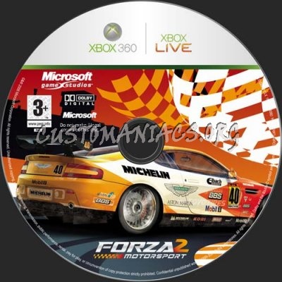 Forza Motorsport 2 dvd label