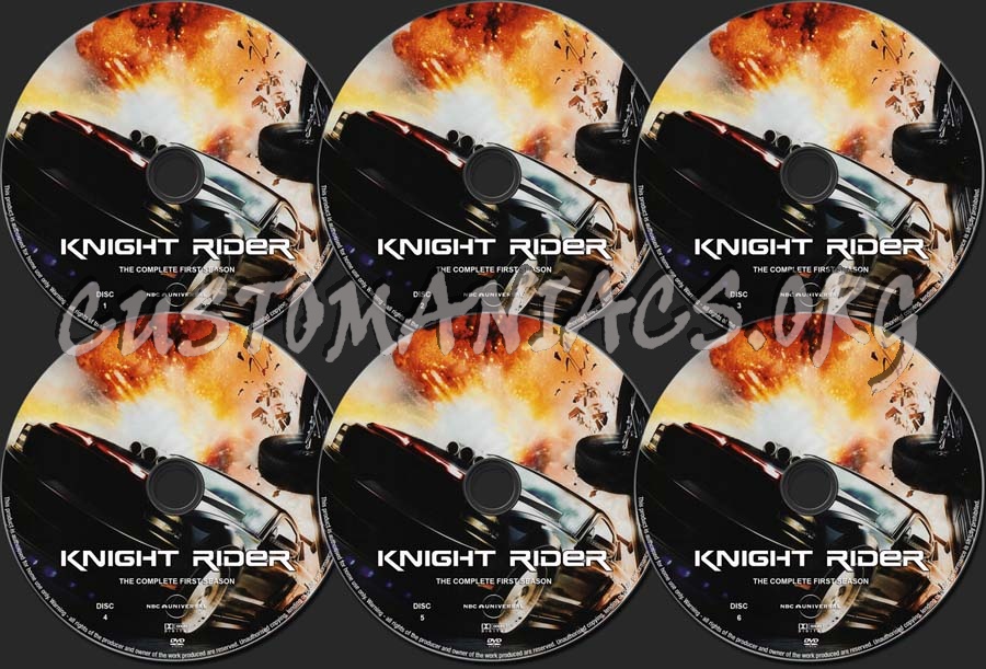 Knight Rider (2008) Season 1 dvd label