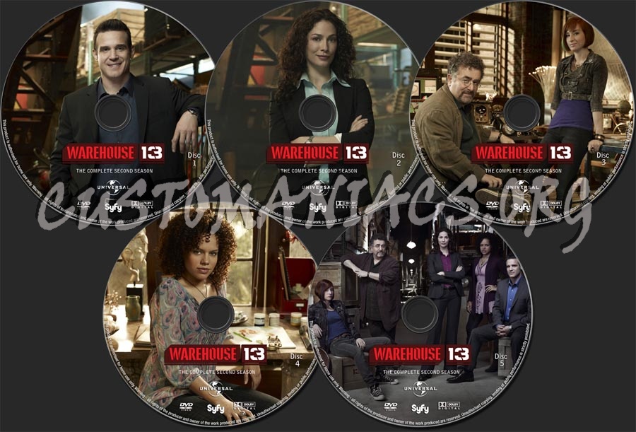 Warehouse 13 Season 2 dvd label