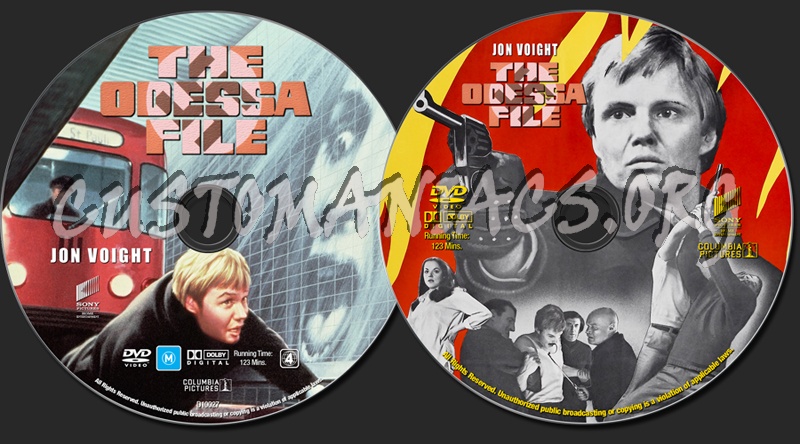 The Odessa File dvd label