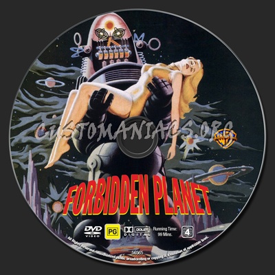 Forbidden Planet dvd label