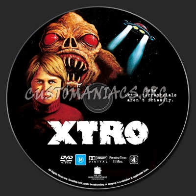 Xtro dvd label