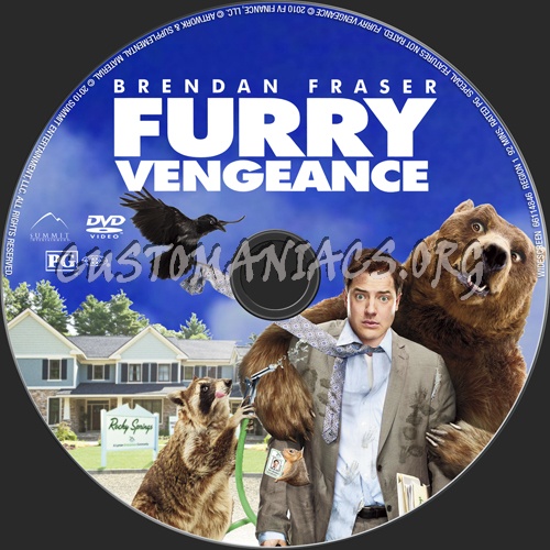 Furry Vengeance dvd label