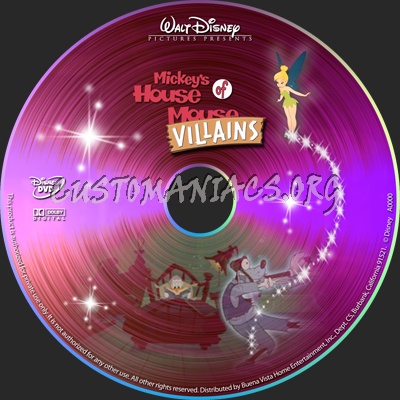 Mickeys House of Villains dvd label