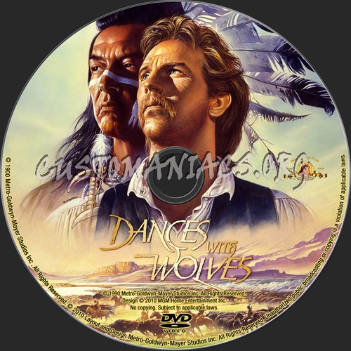 Dances with Wolves dvd label