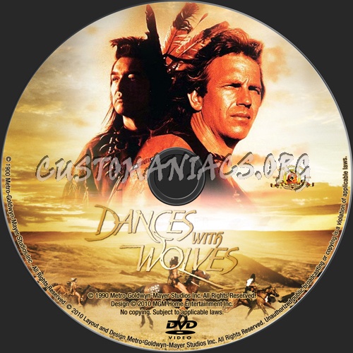 Dances with Wolves dvd label