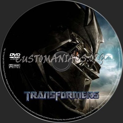 Transformers dvd label