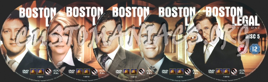 Boston Legal Season 1 dvd label