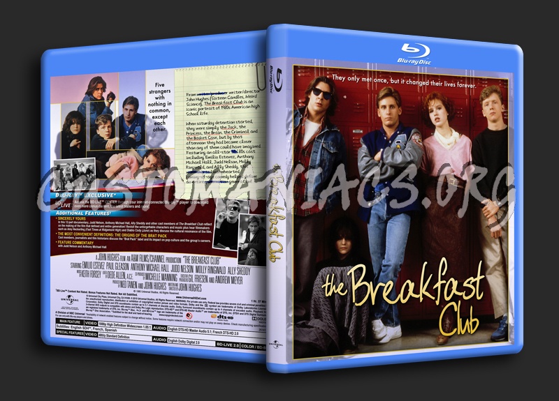 The Breakfast Club blu-ray cover