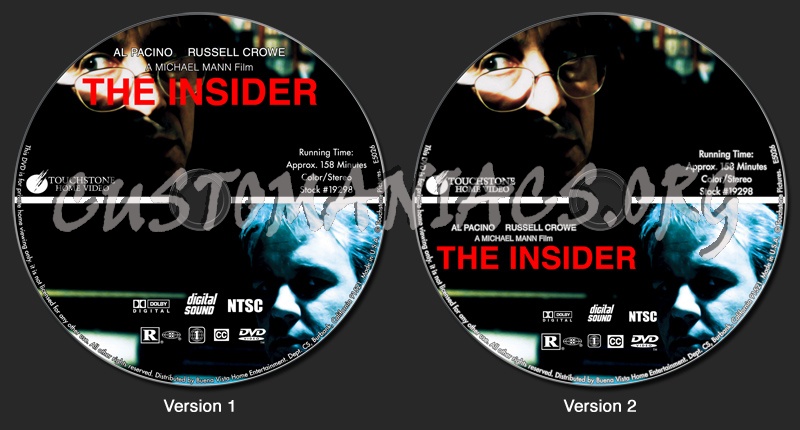 The Insider dvd label