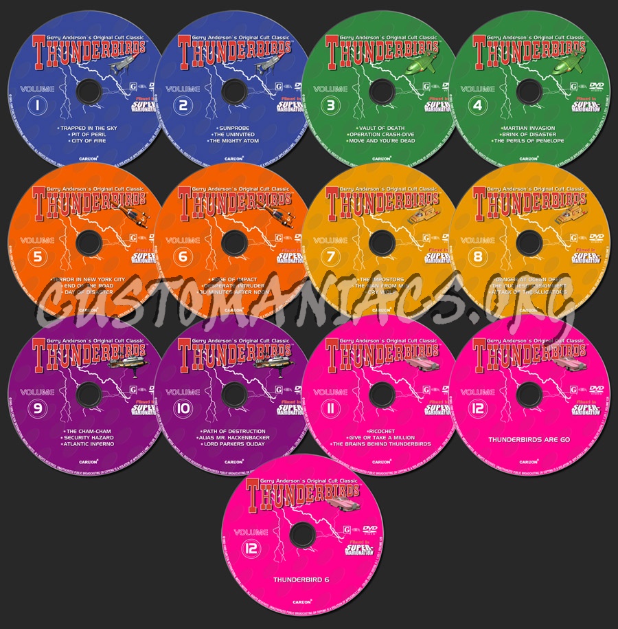 Thunderbirds - Complete Series and Movies dvd label
