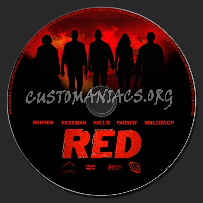 Red (2010) dvd label