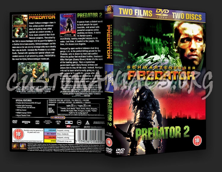 Predator 1 & 2 dvd cover