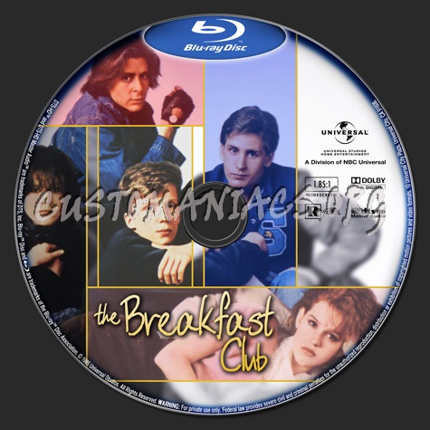 The Breakfast Club blu-ray label