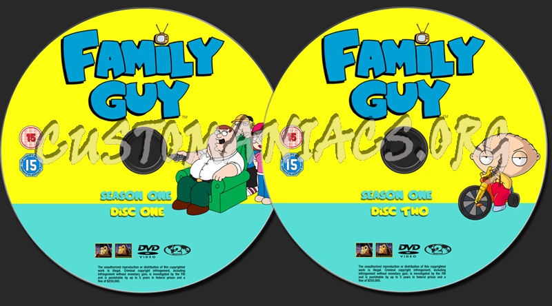 Family Guy - Season One dvd label