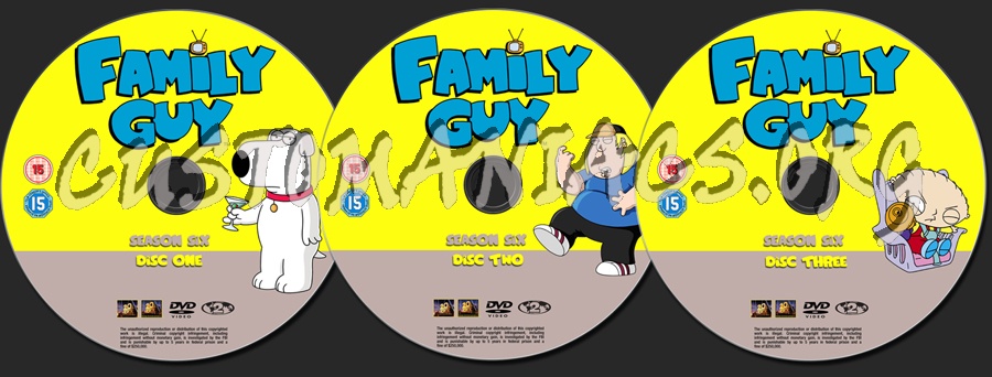Family Guy - Season Six dvd label