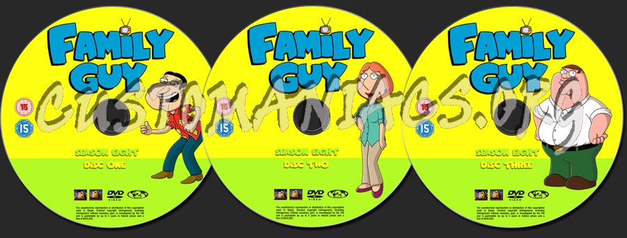 Family Guy - Season Eight dvd label