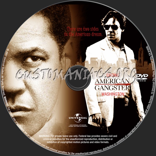 American Gangster dvd label