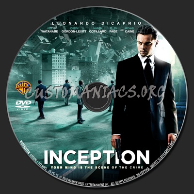 Inception dvd label