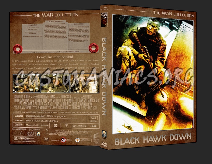 War Collection Black Hawk Down dvd cover