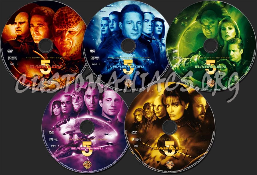 Babylon 5 Seasons 1-5 dvd label