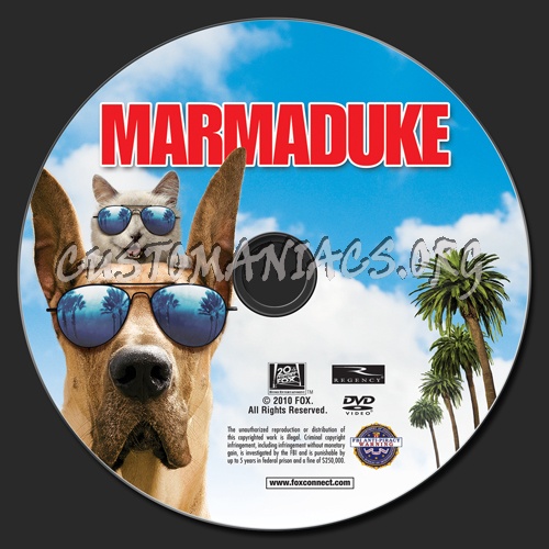 Marmaduke dvd label