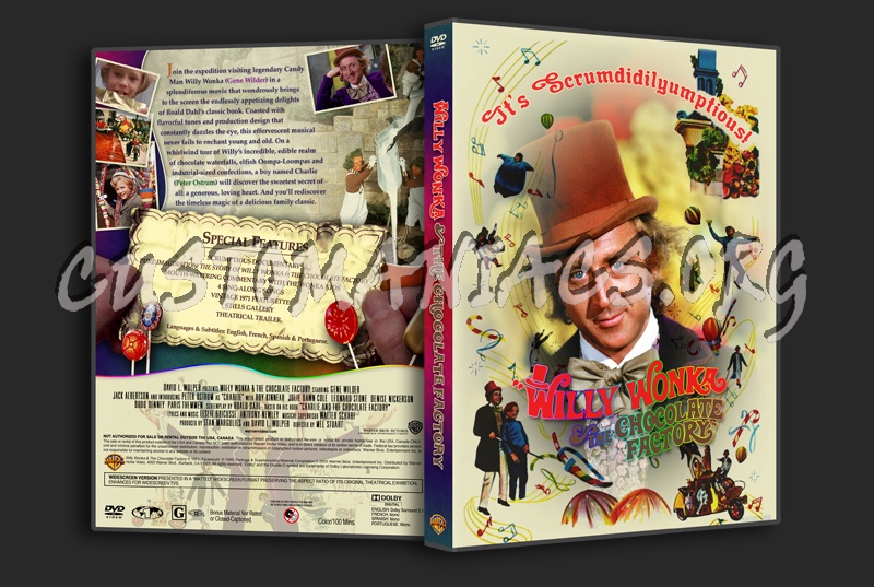 Willy Wonka & The Chocolate Factory (1971) dvd cover