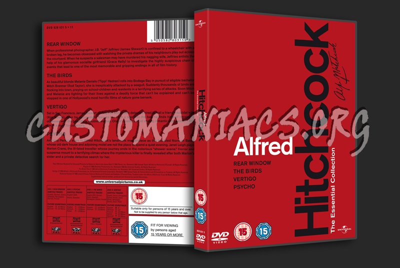 Alfred Hitchcock The Essential Collection dvd cover