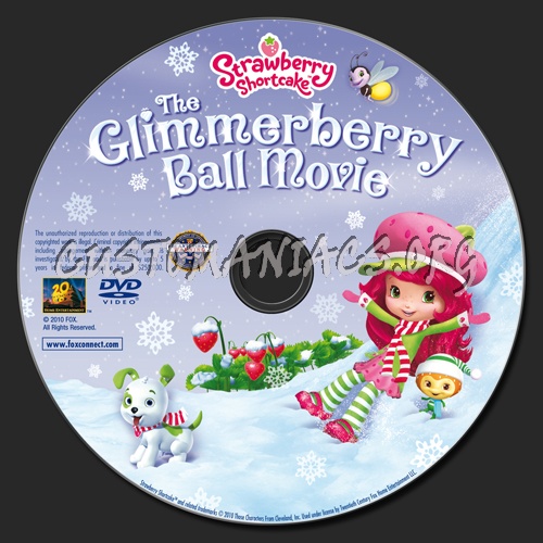 Strawberry Shortcake The Glimmerberry Ball Movie dvd label