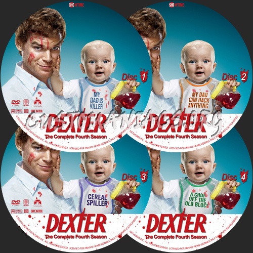 Dexter - Season 4 dvd label