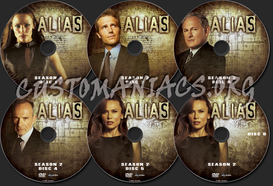 Alias Season 2 dvd label