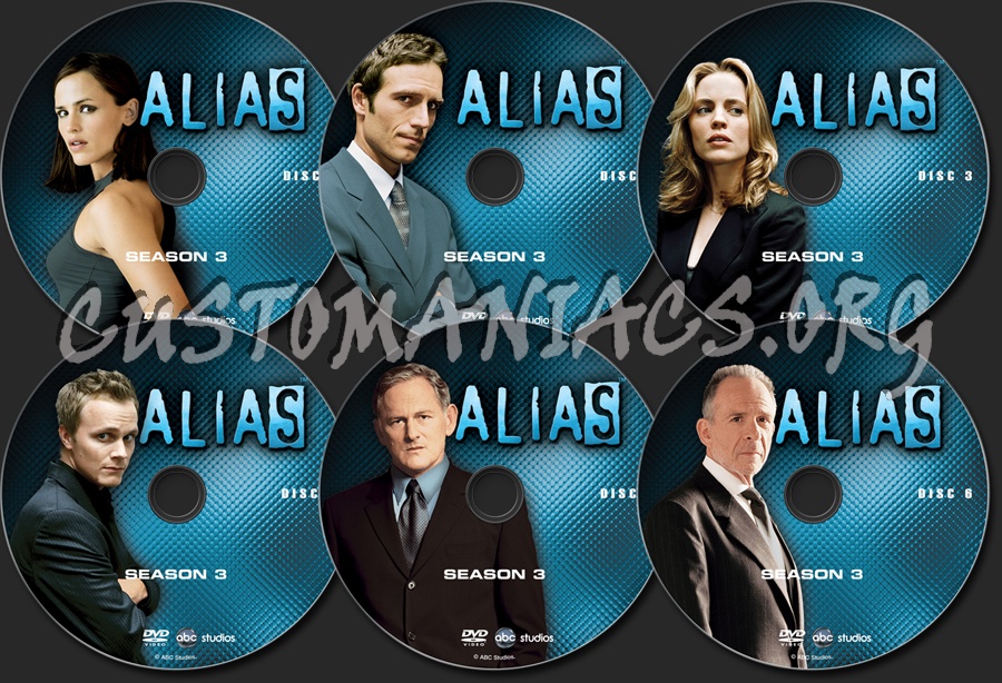 Alias Season 3 dvd label