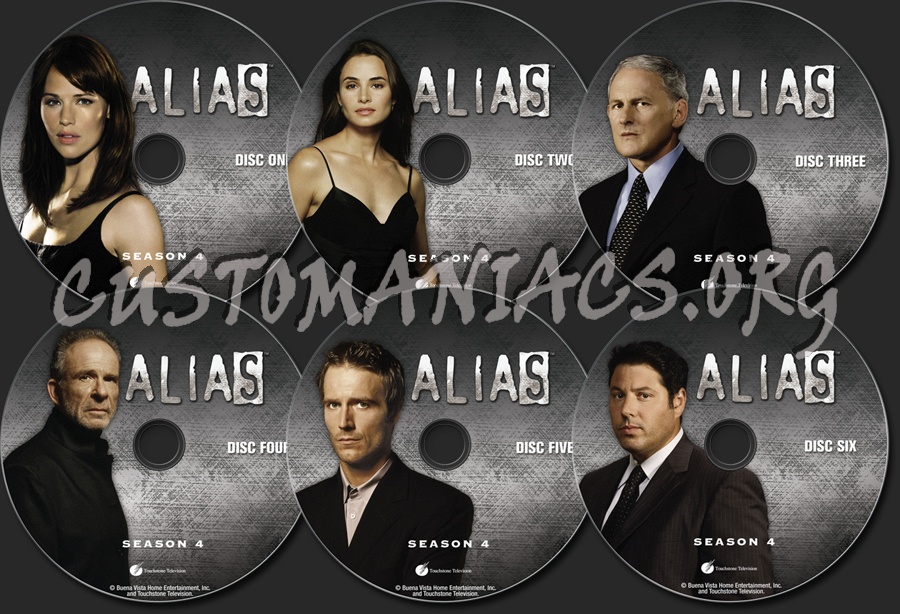 Alias Season 4 dvd label