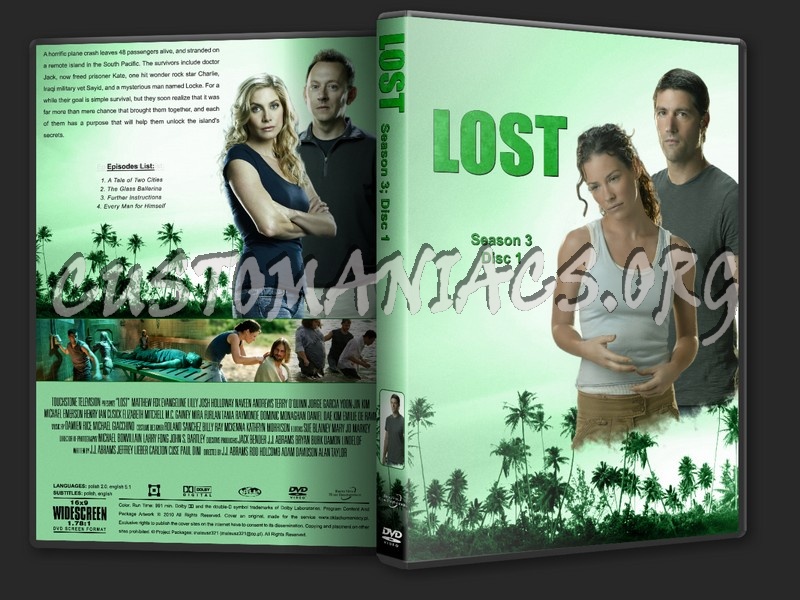 Lost Season 3 dvd cover