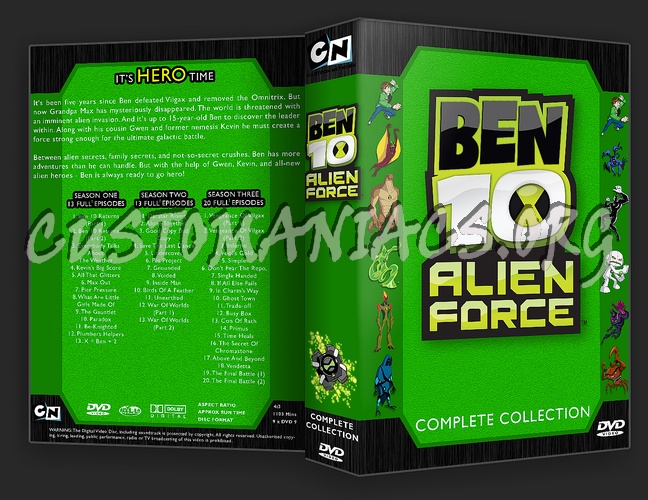 Ben 10 Alien Force Complete Collection dvd cover