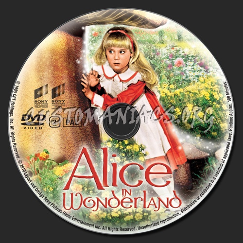 Alice in Wonderland (1985) dvd label