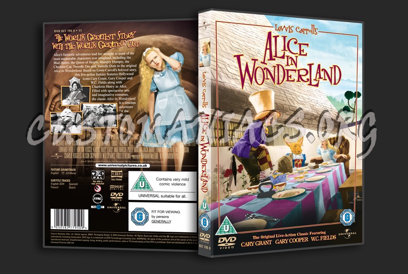Alice in Wonderland (1933) dvd cover