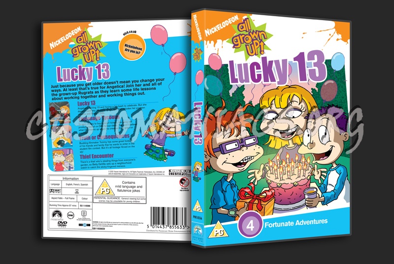 All Grown Up!  Lucky 13 dvd cover