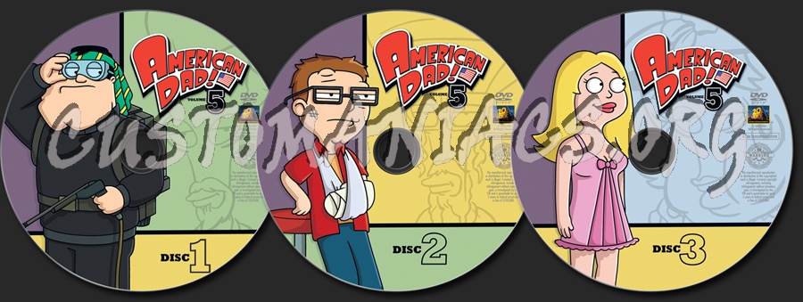 American Dad Volume 5 dvd label