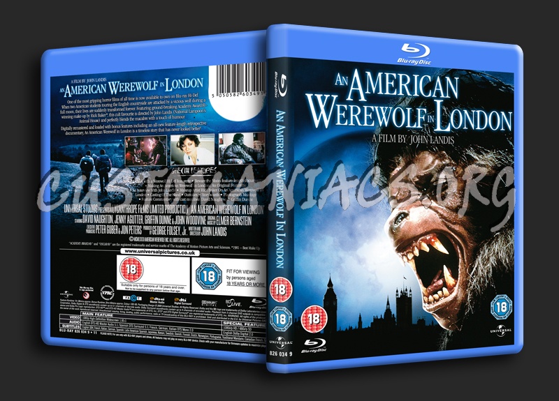 An American Werewolf in London blu-ray cover