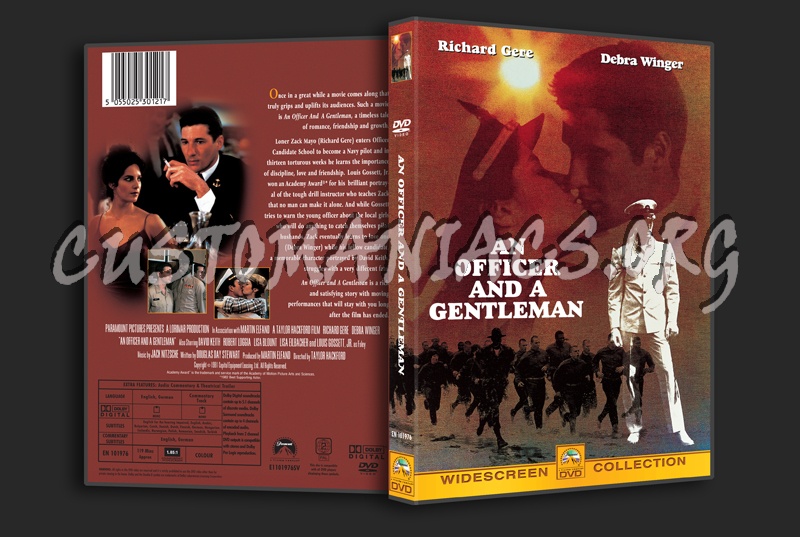 An Officer and a Gentleman dvd cover