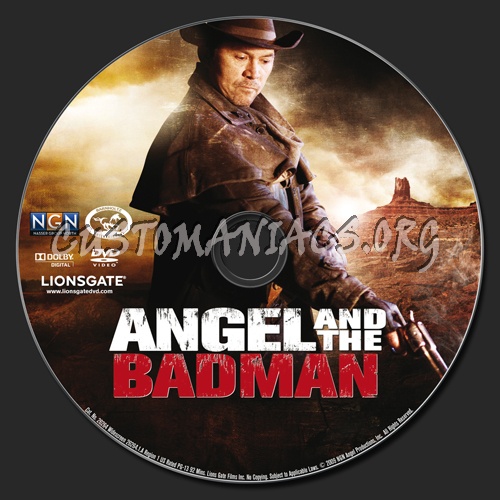 Angel and the Badman dvd label